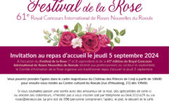 Invitation au repas d’accueil le jeudi 5 septembre 2024